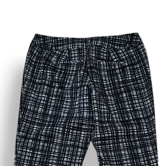 Apt 9 Modern Fit Striped Stretch Trousers in Black/White Size 2P - Picture 6 of 9